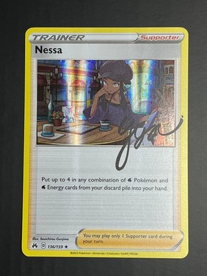 Nessa / Kate CRZ 136/159 Crown Zenith HOLO Trainer Pokemon Karte Englisch NM