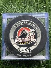 Norfolk Admirals 2004-05 AHL Hockey Puck #23 Jim Vandermeer Autographed Game