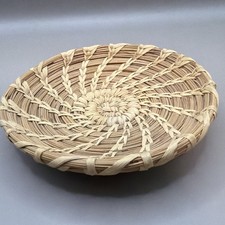 Handmade woven vintage pine needle basket
