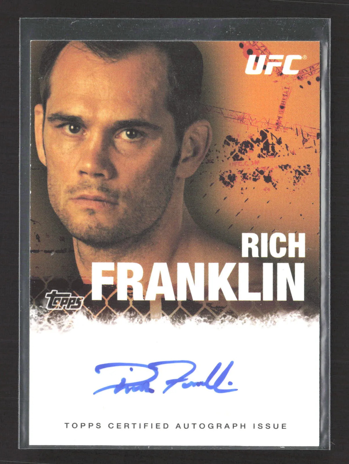 2010 Topps UFC Rich Franklin #FA-RF Auto