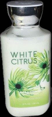 Bath & Body Works WHITE CITRUS Body Cream Lotion 8 oz Shea Vitamin E RARE