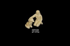 MARX Western Ranch Kids Girl w/ dog Roy Rogers Ranch playset toy soldiers