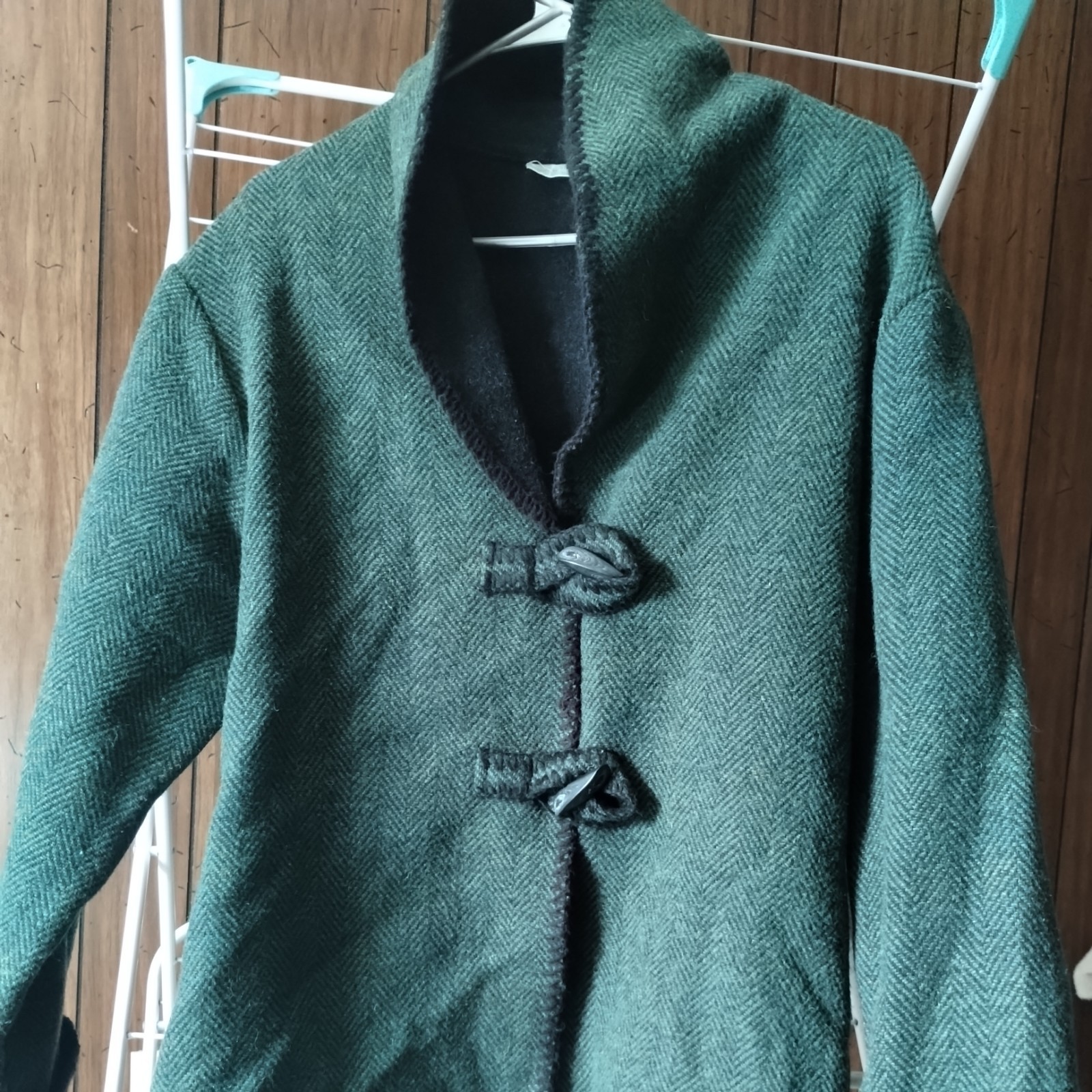 Marsh Landing Coat Wool Jacket Toggle Herringbone… - image 11