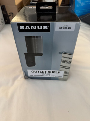 Sanus Outlet Shelf Speaker Holder Stand for Sonos ONE & PLAY:1 - Black