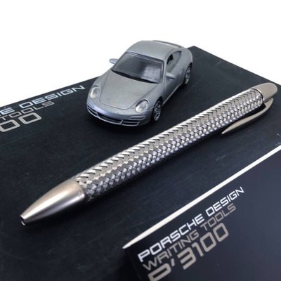 Rare miniature car manual with case PORSCHE DESIGN P 3110 Techflex ballpoint