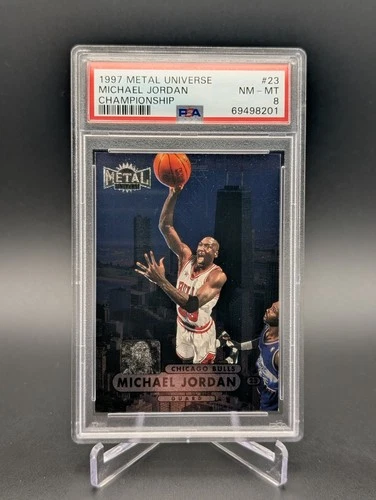 1997-98 Skybox Metal Universe Championship - Michael Jordan #23 - PSA 8
