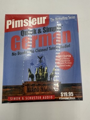 Learn To Speak Quick Simple German PIMSLEUR 4CD No Book or Class 2000 Edition