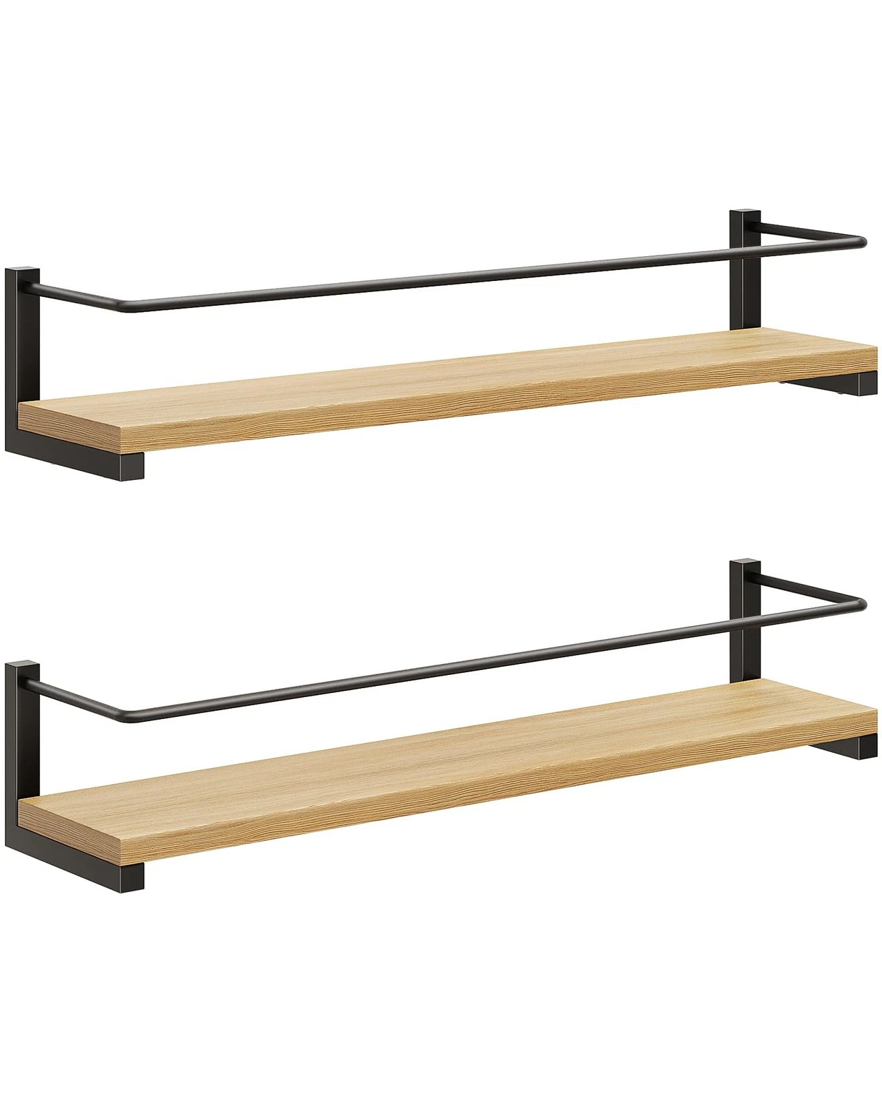 Spice Rack Wall Mounted, Rustic Wood Hanging Rack for Over The Stove, Kitchen...