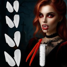 Vampire Teeth Fangs 4 Sizes Halloween Accessories Party Favors Prop Decorations