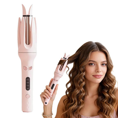 Automatic Hair Curler, Auto Rotating Curling Iron with Temp Settings, Anti-Scald