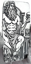 10 ozt 999 Fine Silver Art Bar - BURGUER GOD - ADAMO TECHNE - Limited Edition 104.00 per troy oz