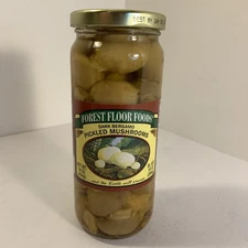 Forest Floor Foods Dark Bergamo Pickled Mushrooms 16 Ounce