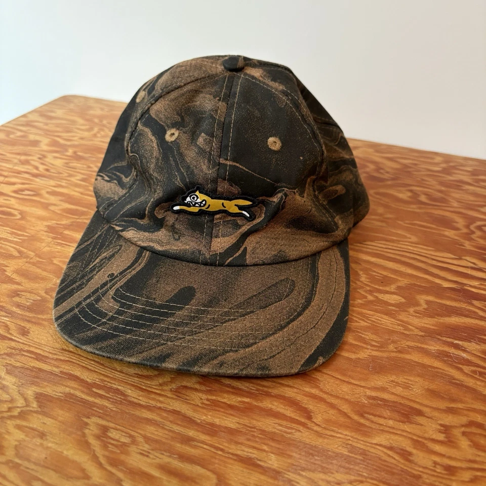 Ice Cream BBC Strap Back Brown Hat Billionaire Boys Club Yellow Dog Almond Cap - Image 4 of 4