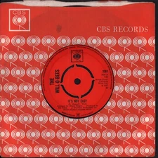 Will-O-Bees It's Not Easy 7" vinyl UK Cbs 1967 4 prong label design in company