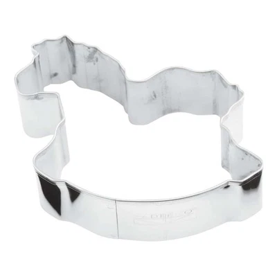 Emporte-Pièce Biscuits Cheval À Bascule 8x5 Cm Inox - PADERNO - Formes Animaux - Photo 1/4