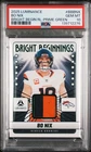 2025 PANINI LUMINANCE BRIGHT BEGINNINGS RELICS PRIME GREEN BO NIX 17/25 PSA 10