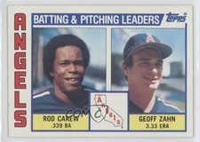 1984 Topps Team Checklist Rod Carew Geoff Zahn #276 HOF 0a9a