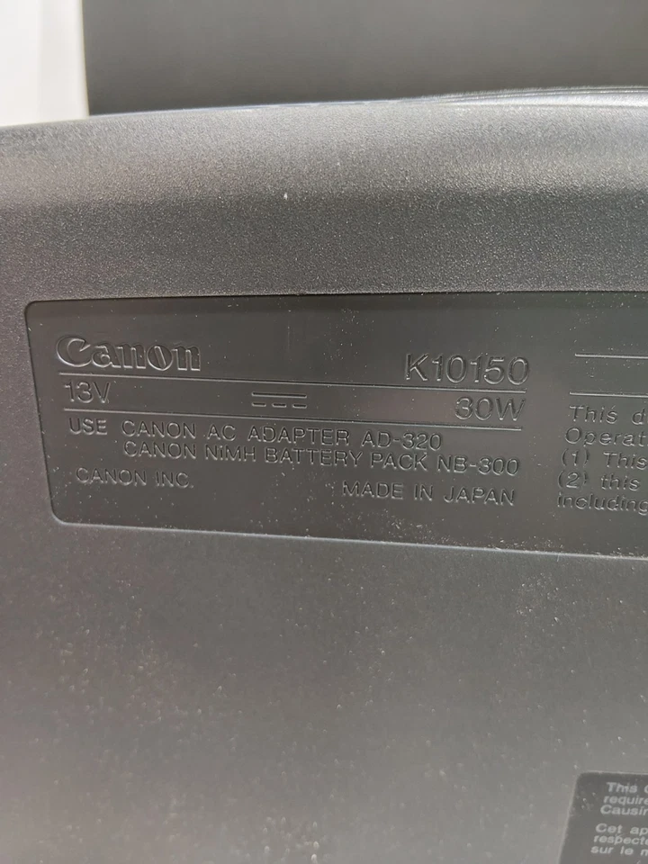 Canon BJC-70 PORTABLE Color Bubble Jet Compact Printer TESTED - Image 4 of 4