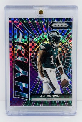 2023 Prizm  AJ Brown Hype Purple Power Prizm #11/49  JERSEY # MATCH Eagles Rare