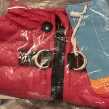 Gooby Padded Dog Vest Pink /Zipper Back Size XS Sealed