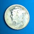 1945 Mercury Dime 10C 90% Silver Circulated Business Strike Philadelphia US Coin