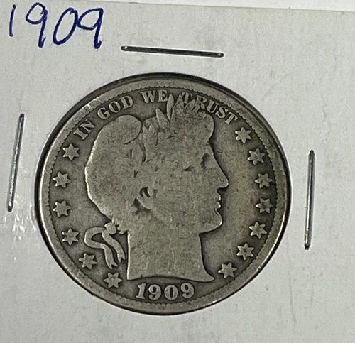 1909 Barber Half : Very Good