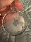 Vintage Etched Glass Mayonnaise Spoon Jelly Condiment Ladle Flat Bottom 5" — photo 4