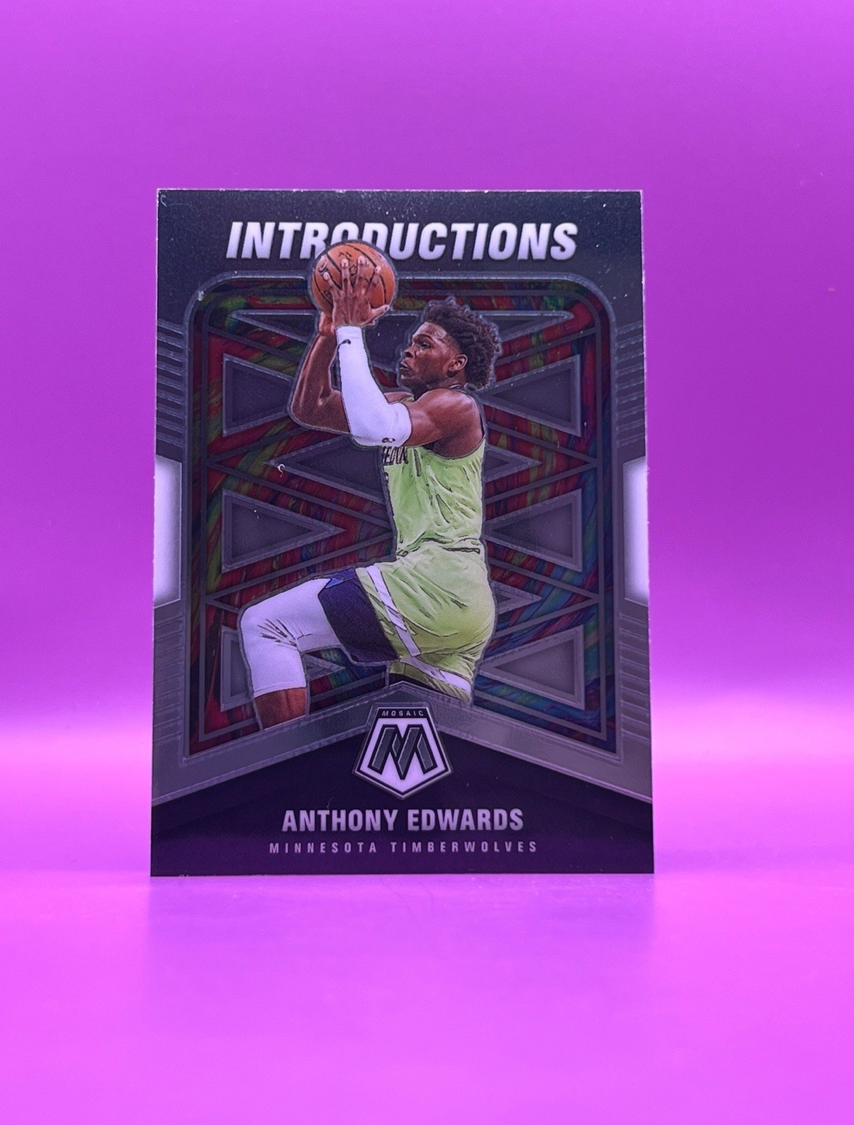 Anthony Edwards 2020-21 Mosaic Introductions #10 Minnesota Timberwolves Rookie