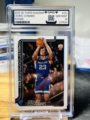 2025-26 Topps Basketball Cedric Coward Rookie #211 GMG Graded 10