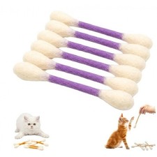 Giant Catnip Cotton Swab Toys, Interactive Kitten Chew Teething Stick
