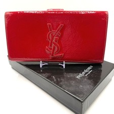 Yves Saint Laurent YSL Belle de Jour Red Patent Wallet WOC Vintage Authentic