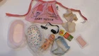 Vintage Barbie Babysitter Set Apron Baby Basinette Books Eyeglasses & More