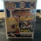 DEMON SLAYER Funko Pop:  Mark Whitten signed Kyojuro Rengoku #1308  JSA-COA