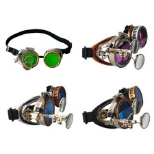 Retro Goggles Vintage Steampunk Glasses Motorcycles Glasses for Women Men Gift