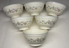 Lot 2 De 6 Bols Vintage Arcopal France Décor Floral H 7,5 D 13 Cm Neuf !