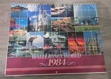 Vintage Walt Disney World 1984 Calandar Rare Hard To Find