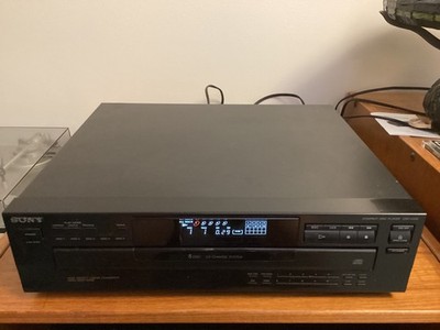Sony CDP-C245 5-Disc CD Changer Compact Disc Player - Tested Works No Remote