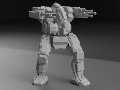 BJ-A-4 BlackJack | Battle Mech Miniatures | Tabletop Gaming | Wargames | Sci-Fi