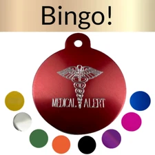 Custom Engraved Dog Tags Personalized Dog Collar Pet Tags Engraved MEDICAL ALERT