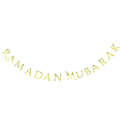 Ramadan Eid Mubarak PARTY DECORATIONS FOIL BALLOONS LETTER BUNTINGS - Picture 17 of 27