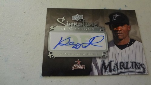 2008 UPPER DECK SS-RA SIGANTURE SENSATIONS REGGIE ABERCROMBIE AUTO BASEBALL CARD - Picture 2 of 4