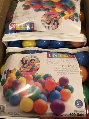 intex plastic balls