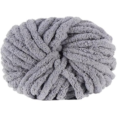 Dicke Wolle Garn 250g Armstricken XXL Grobstrick Soft Wollgarn Mittelgrau