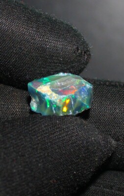 Crystal Black Opal, roher schwarzer Opal Edelstein, loser Opal, äthiopischer ...
