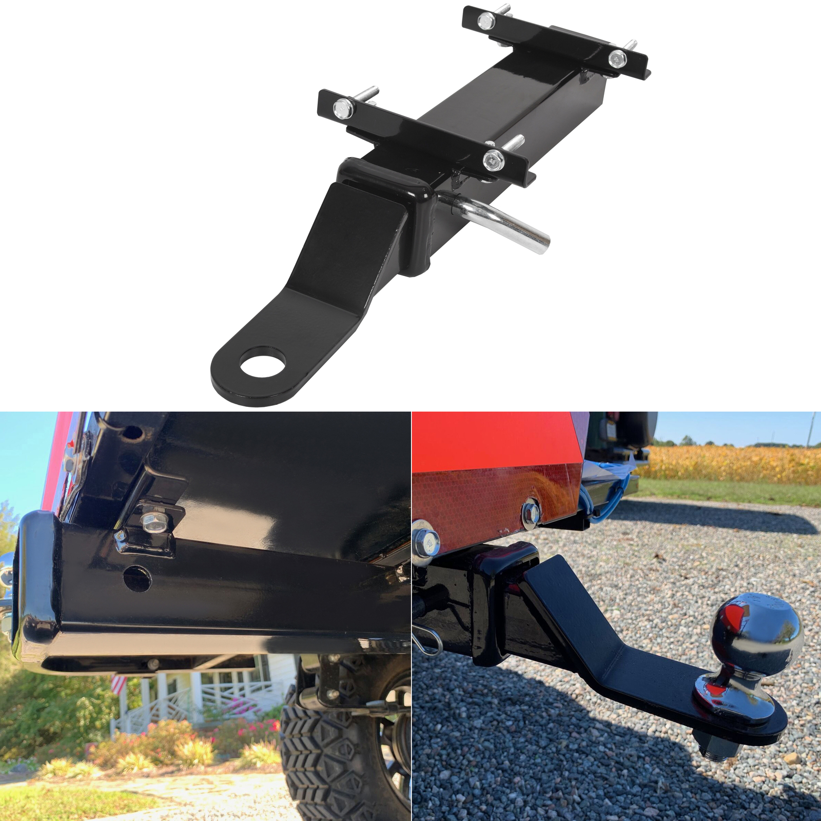 Golf Cart Universal Rear Hitch Receiver Step on Back For Club CAR EZGO