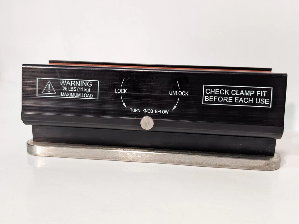 Unbranded clamp, 25 pounds max load, 8 in long, 1-1/4 to 1-13/16 inches thick - Image 3 of 4