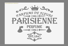 Parisienne Vintage Myalr Stencil  190 micron 3 sizes (167)