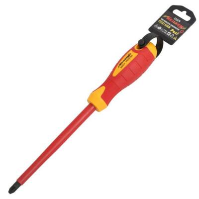 PZ3 x 150mm VDE Insulated Soft Grip Electrical Electricians Screwdriver Pozi PZ3 x 150mm VDE Insulated Soft Grip Electrical Electricians Screwdriver Pozi
