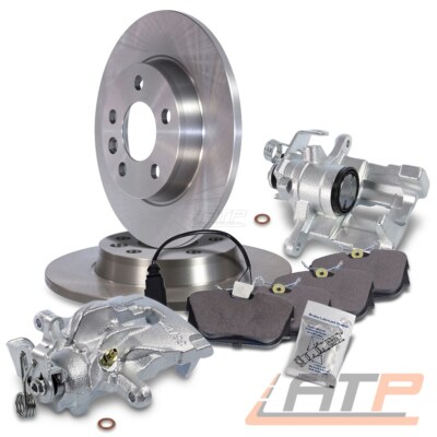 2x BREMSSCHEIBE Ø280 + BELÄGE + BREMSSATTEL HINTEN FÜR VW TRANSPOTER BUS T4