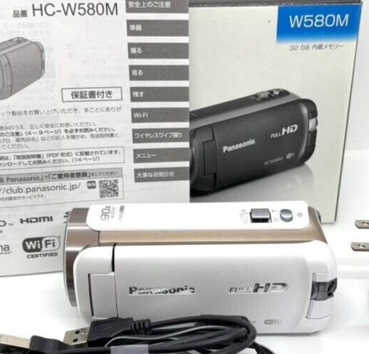 Panasonic HC-W580M HD Camcorder Digital Video 90x Zoom White Panasonic HC-W580M HD Camcorder Digital Video 90x Zoom White